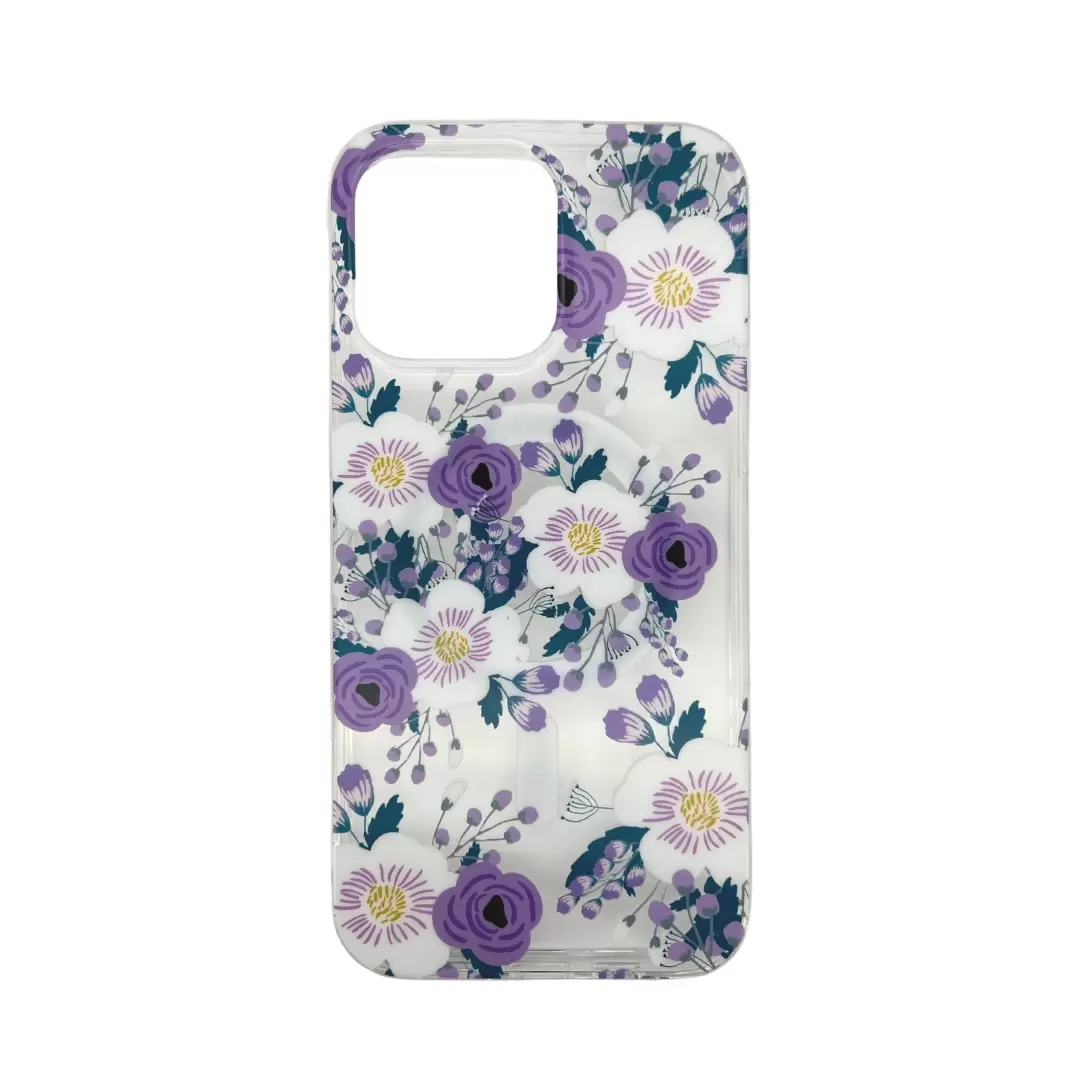 iPhone 14 Designed case MagSafe Violet Bloom